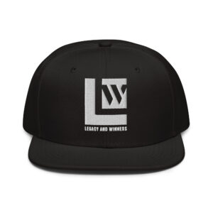 Legacy and Winners Embroidered Snapback Hat - White Logo