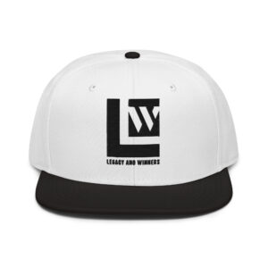 Legacy and Winners Embroidered Snapback Hat - Black Logo