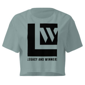 Women's Legacy and Winners Crop Top - Black Logo