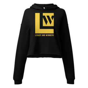Women's Legacy and Winners Cropped Hoodie - Gold Logo