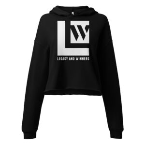 Women's Legacy and Winners Cropped Hoodie - White Logo