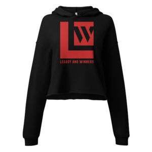 Women's Legacy and Winners Cropped Hoodie - Red Logo