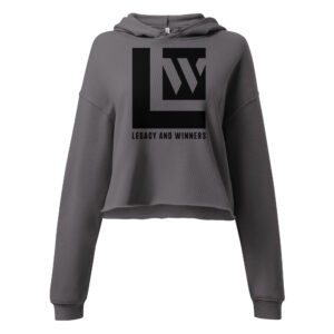 Women's Legacy and Winners Cropped Hoodie - Black Logo