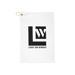 Legacy And Winners Golf Towel - Black Logo