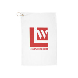 Legacy And Winners Golf Towel - Red Logo